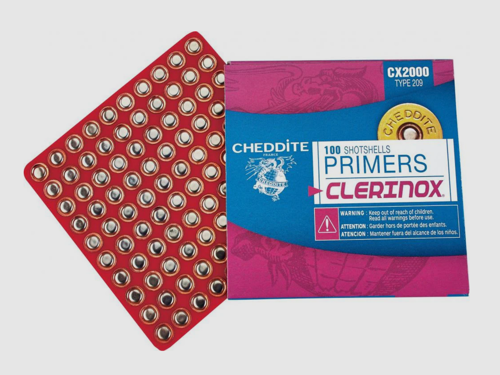Cheddite Clerinox CX2000 – Shotshell Type 209S – 100 pcs