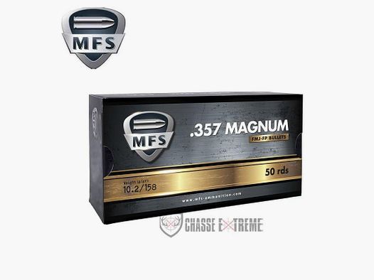 50 Cartucce MFS 158Gr Cal 357 Mag FMJ