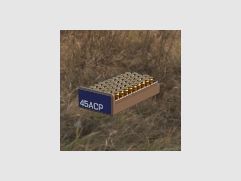 Filamelt Munitionsbox / .45 ACP (Automatic Colt Pistol) / ‘Schiebedeckel’ / Patronenbox, Ammo Box
