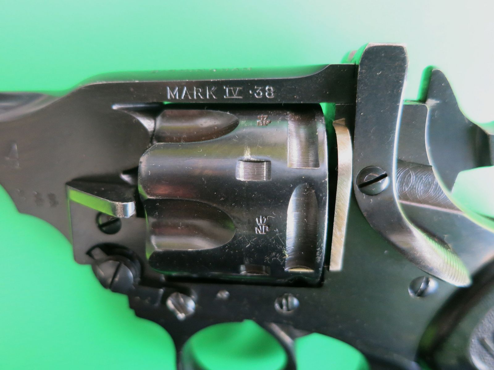 Revolver à bascule Webley & Scott Mk IV, Birmingham, Cal. .38, Police de l'Afrique du Sud britannique (BSAP) #68