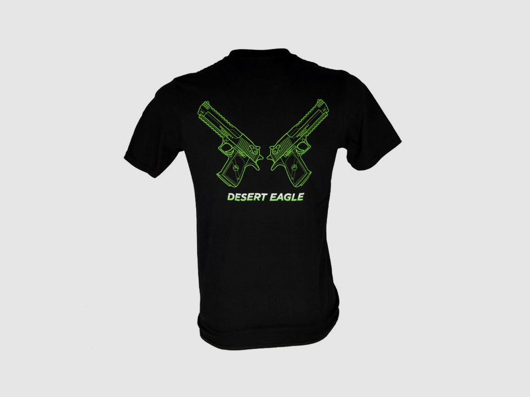 T-Shirt Desert Eagle Large Neon