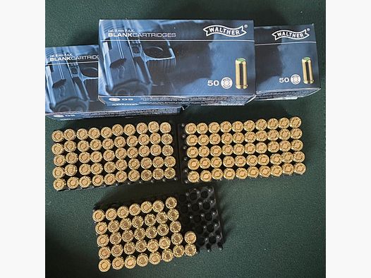 Walther blank cartridges 9mm P.A.K. 137ST