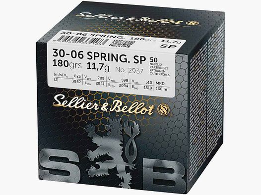 .30-06 Spr. Teilmantel 180 grs. Sellier & Bellot