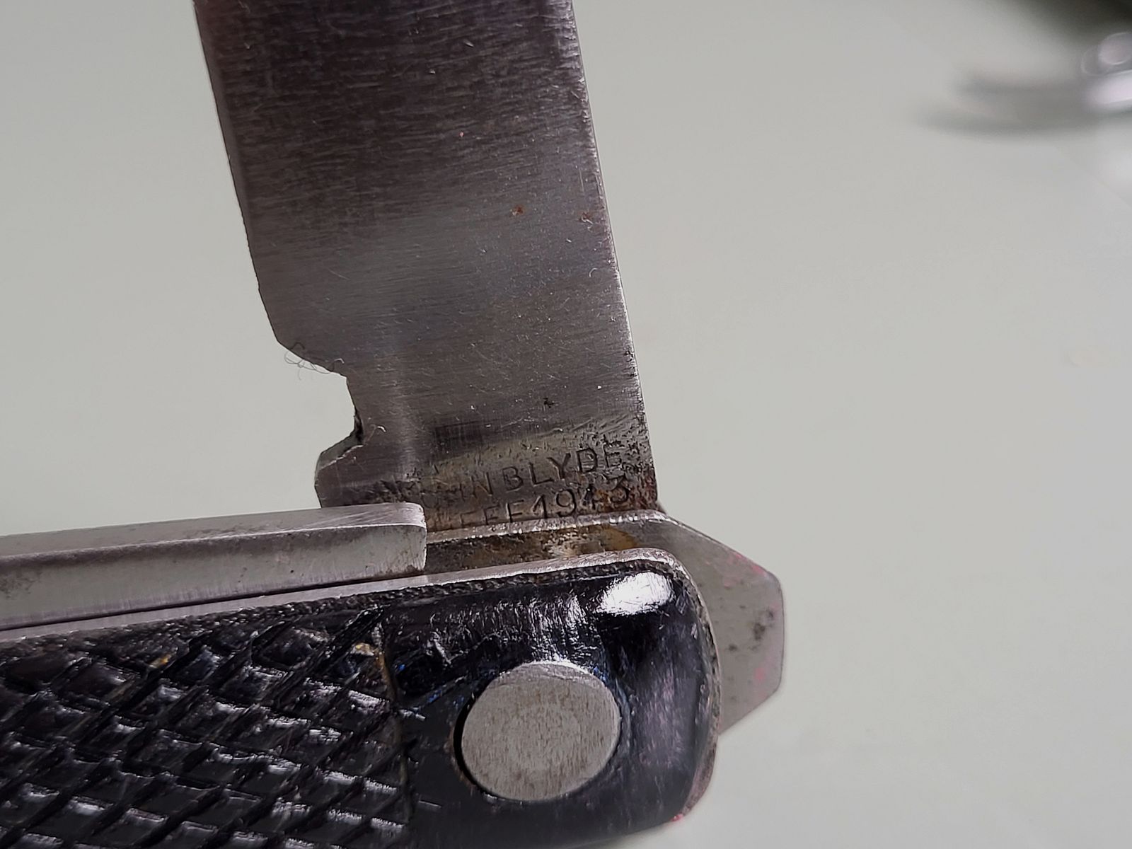 Militar - Soldados - Kriegsmarine cuchillo de bolsillo - Cuchillo plegable - 2ª GM - Alemania - EE. UU. - Inglaterra - años 1943