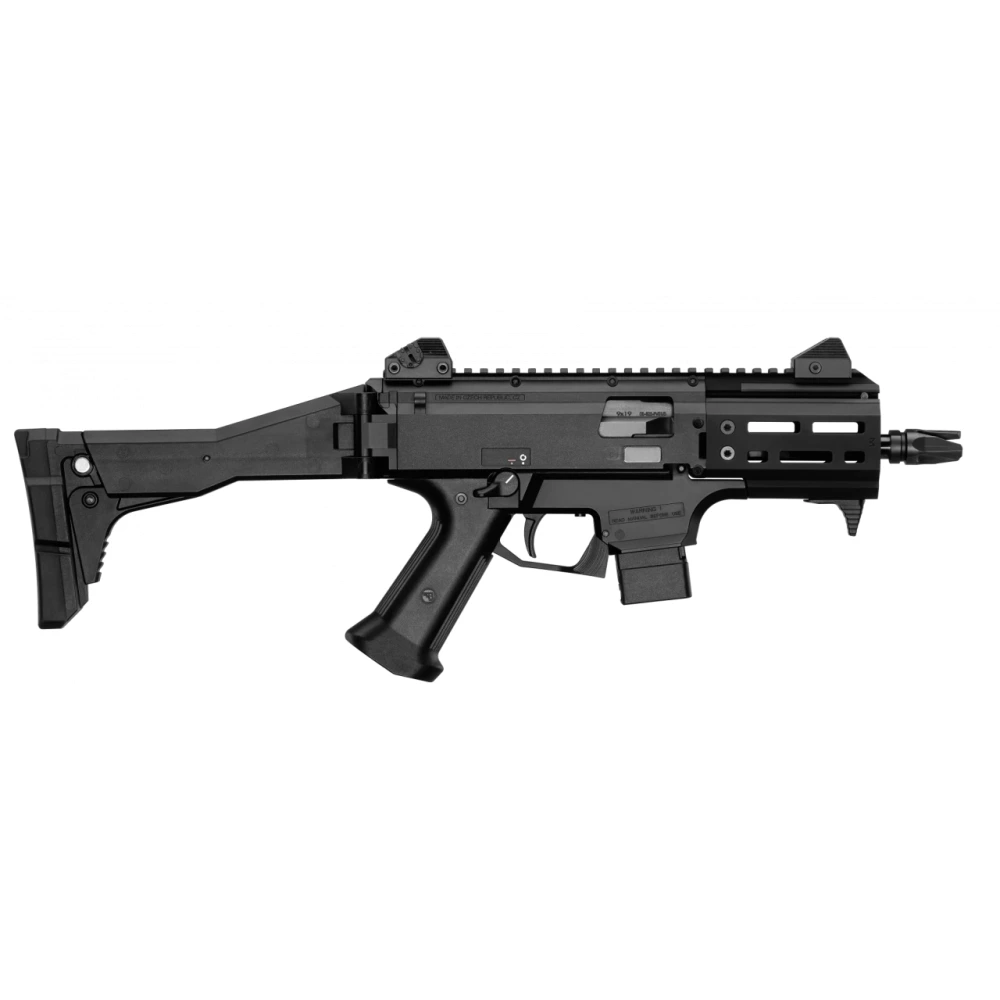 Halbautomat CZ Scorpion EVO 3 S2 Micro, 9mm Para, mit Klapp- und Einschubschaft ohne Gummikappe