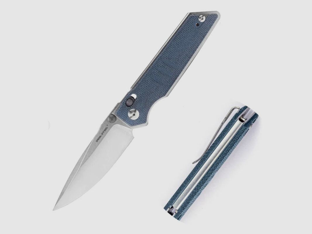 Couteau Real Steel Sacra Blue Denim, image 2 sur 2