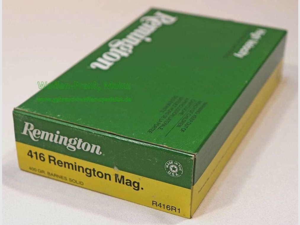 Remington - USA Rifle cartridges .416 Rem Mag