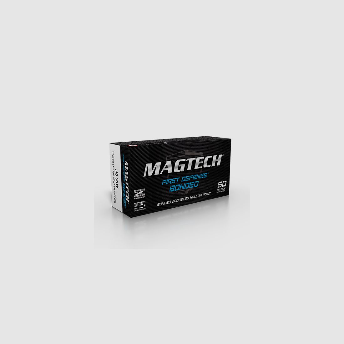 Magtech .40 S&W 180GR JHP 50 cartouches