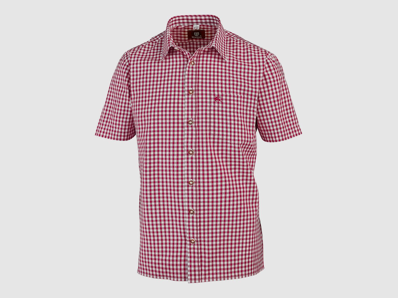 OS-Trachten Camisa de Manga Corta para Hombre