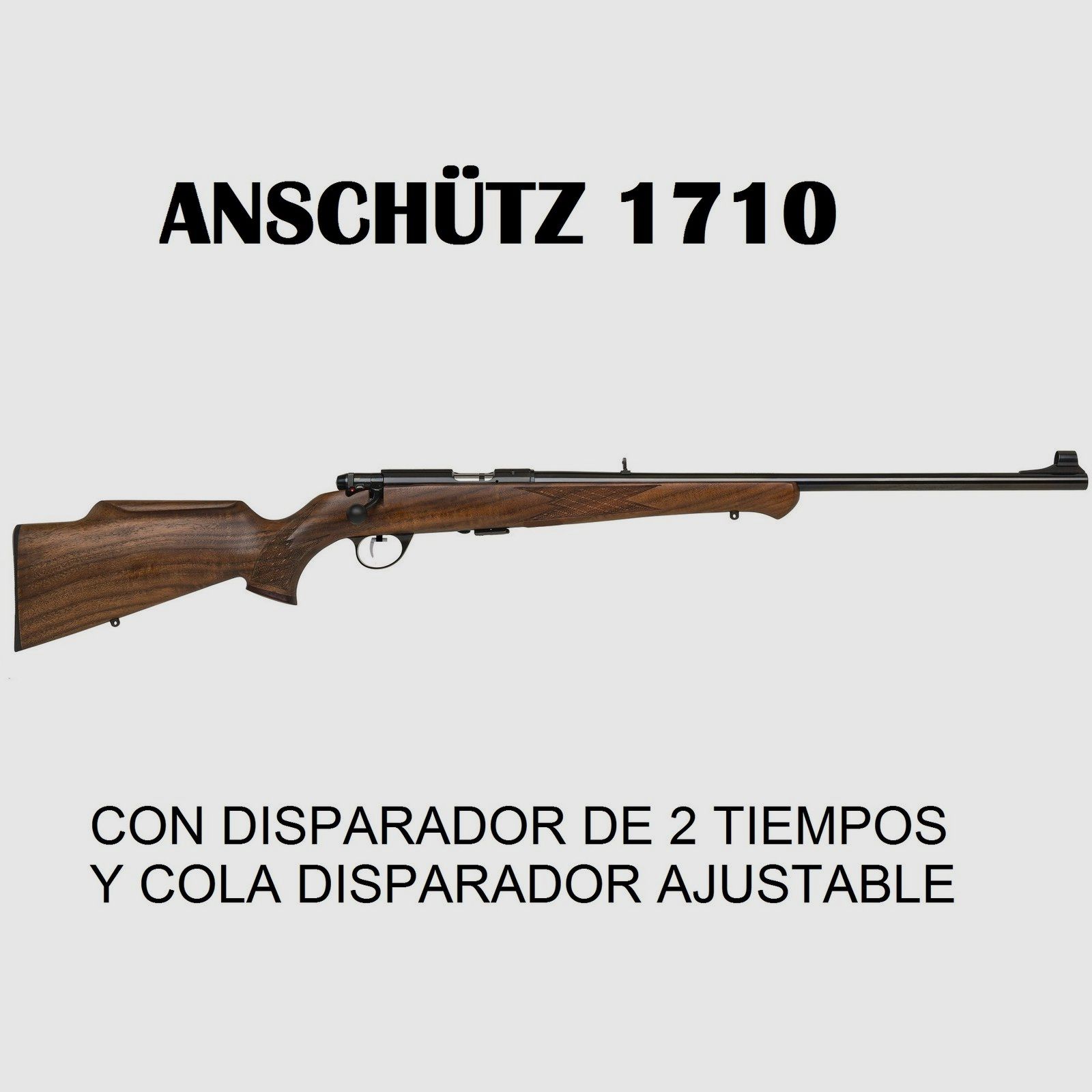 ANSCHÜTZ Carabina 1710 KL in calciatura in noce Montecarlo