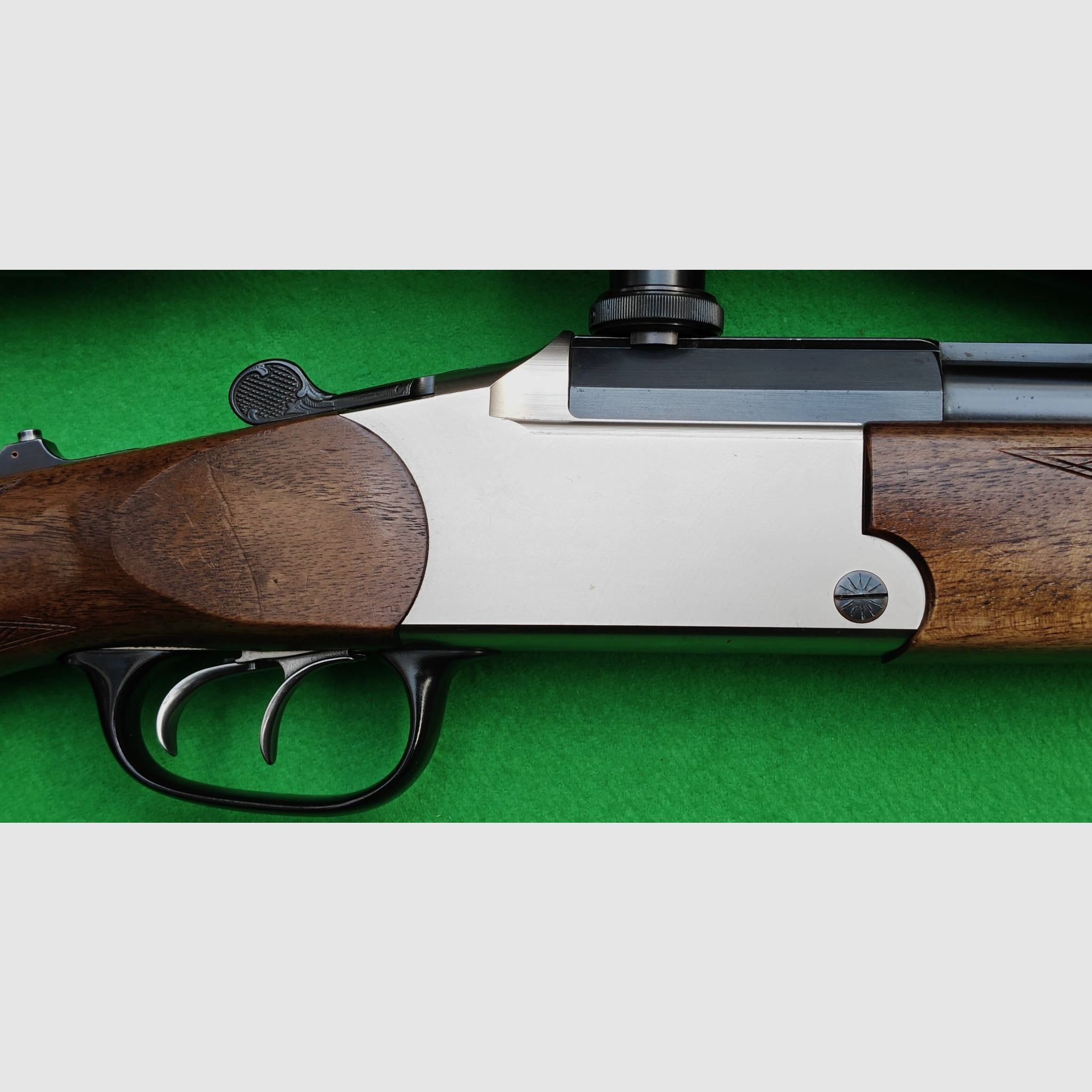 Blaser BBF 95 5,6x50R Mag. 12/70 con visor en montaje oscilante