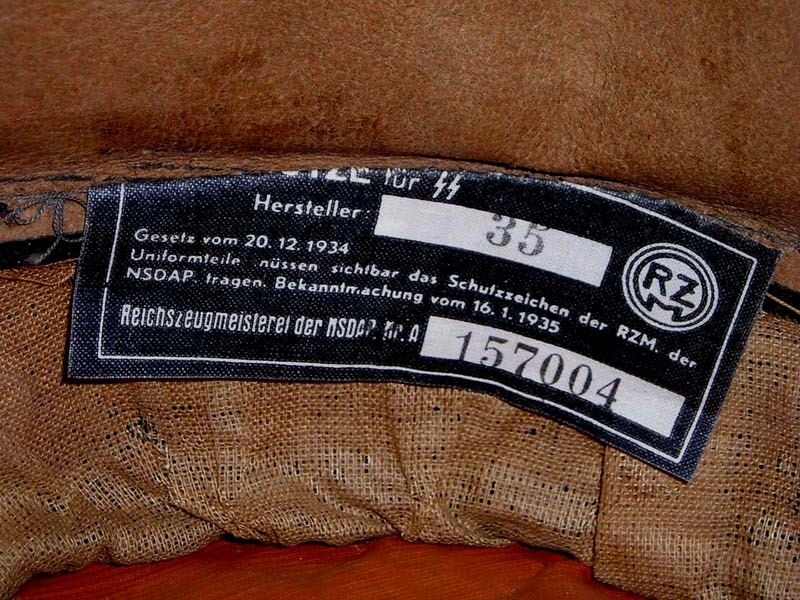 Schirmmutze SS Allgemeines aus Wk2 
