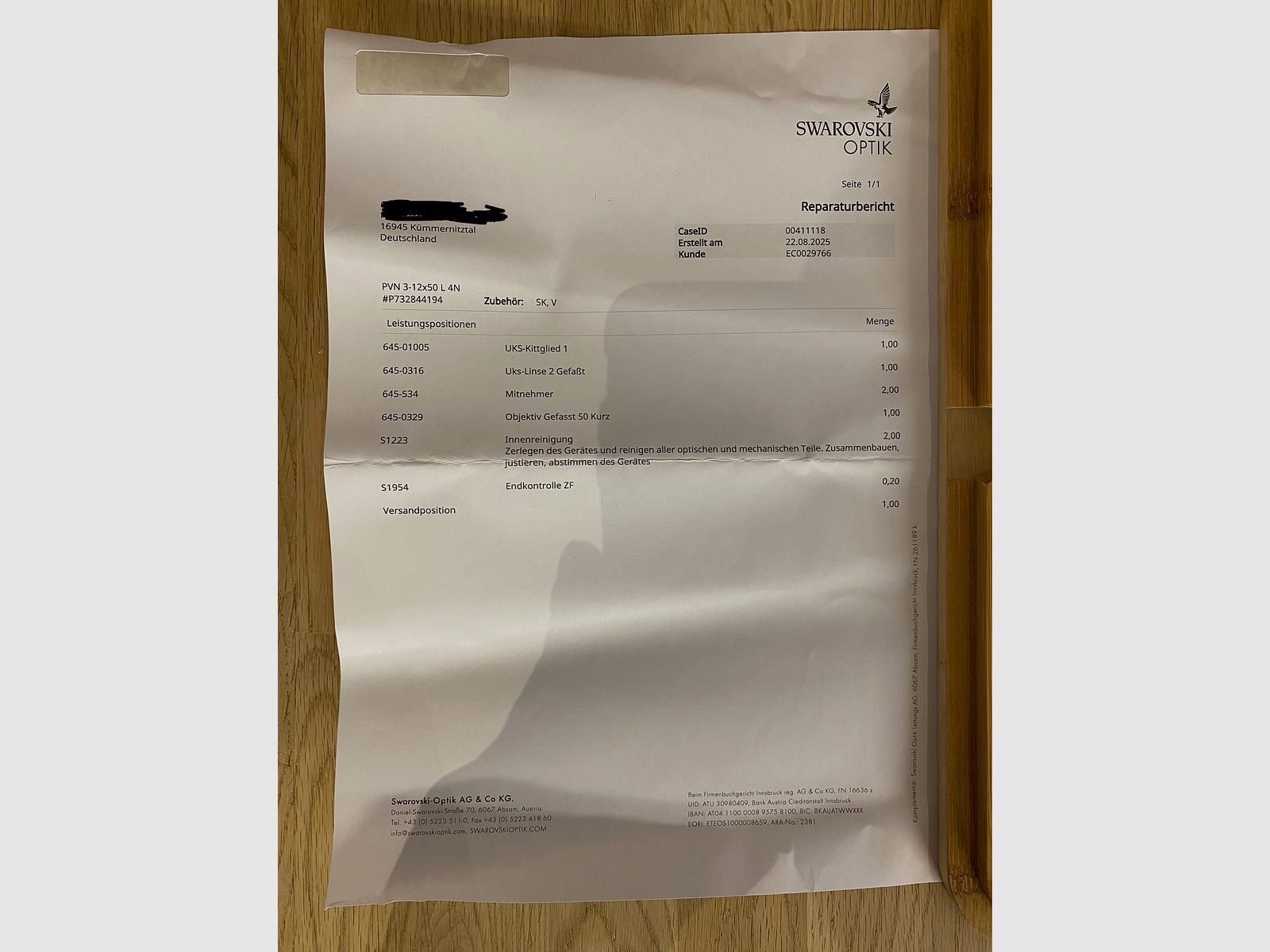 Swarovski Habicht PV-N 3-12x50 L 4N