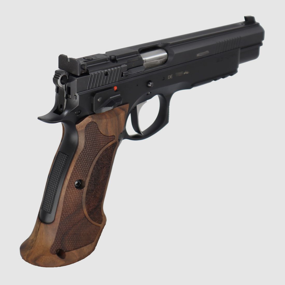 Waffen-Oschatz CZ75 Viper 6 inch met SAO-trekker - Optiek Klaar - Karl Nill Matchgreep