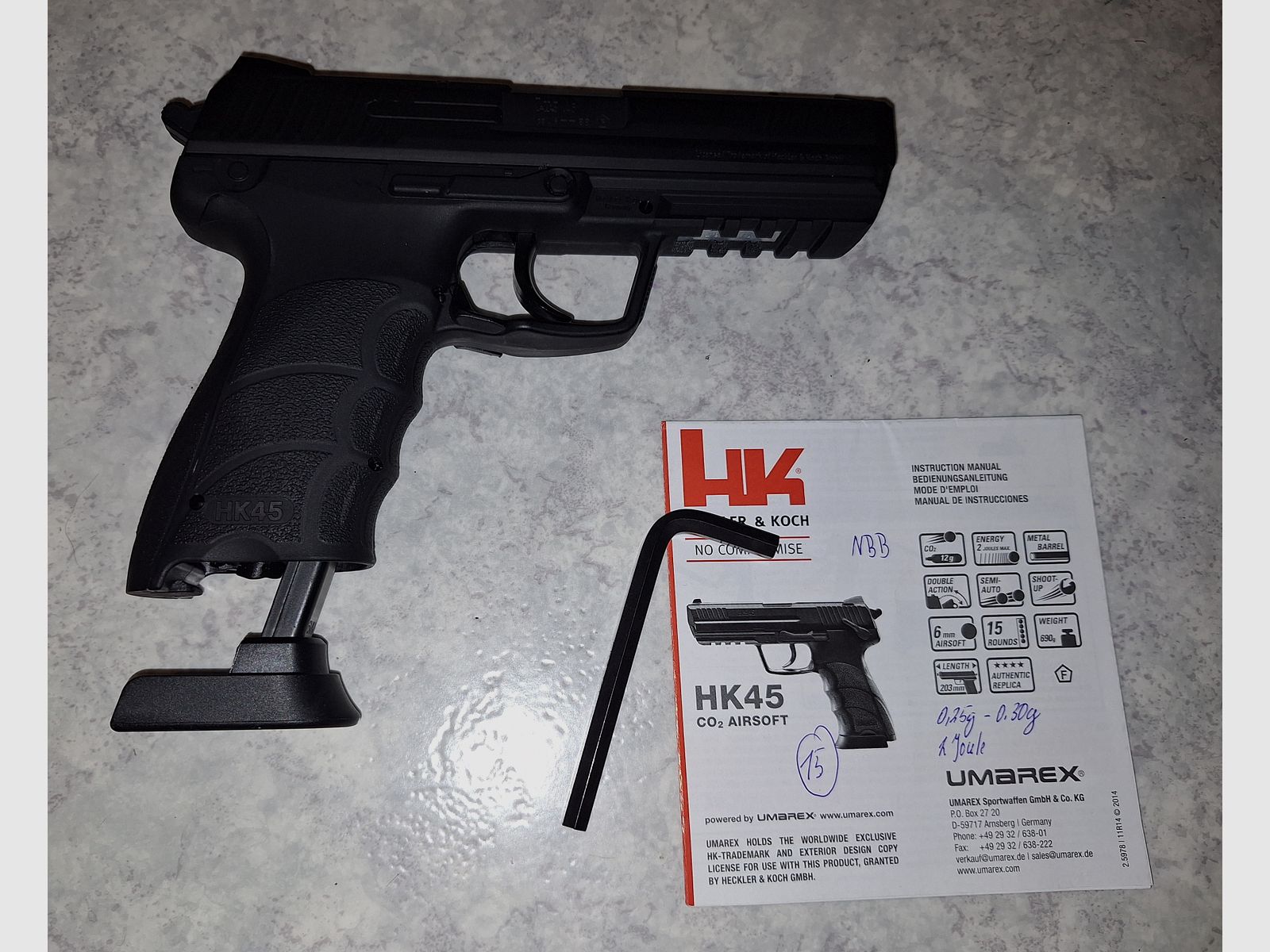 Kolekcja pistoletów Airsoft Softair w stanie jak nowa (USP, P8, Desert Eagle)