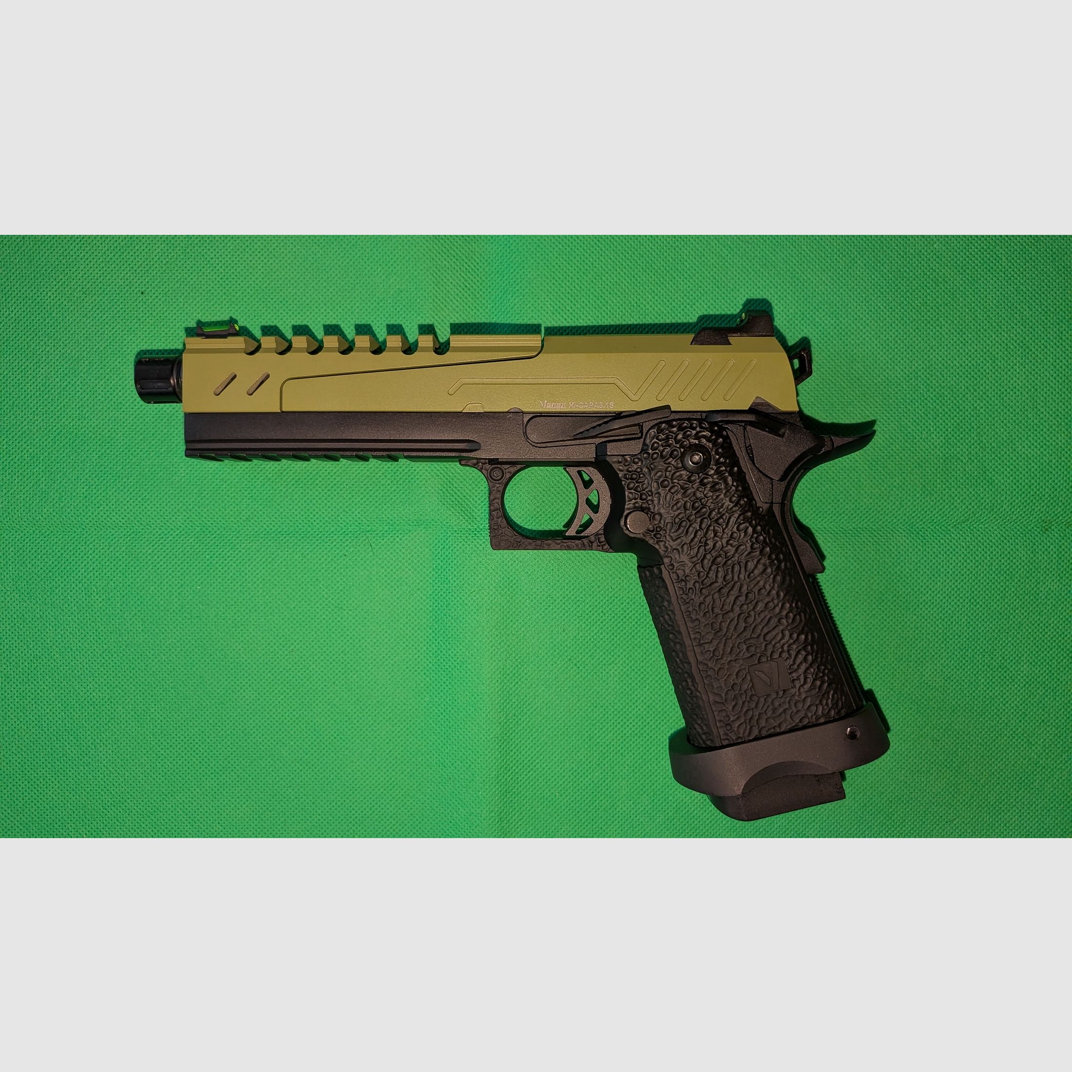 Vorsk Airsoft Hi-Capa 5.1 Split-Slide Vollmetall GBB 6mm BB inkl. Pistolenkoffer, versandkostenfrei in D