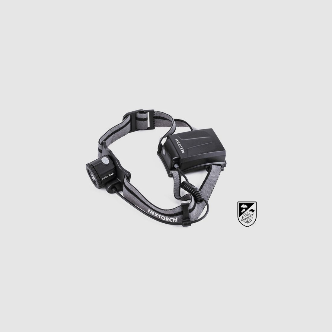 NEXTORCH myStar R AA LED headlamp 600 lumens focusable beam distance 180 m with batteries
