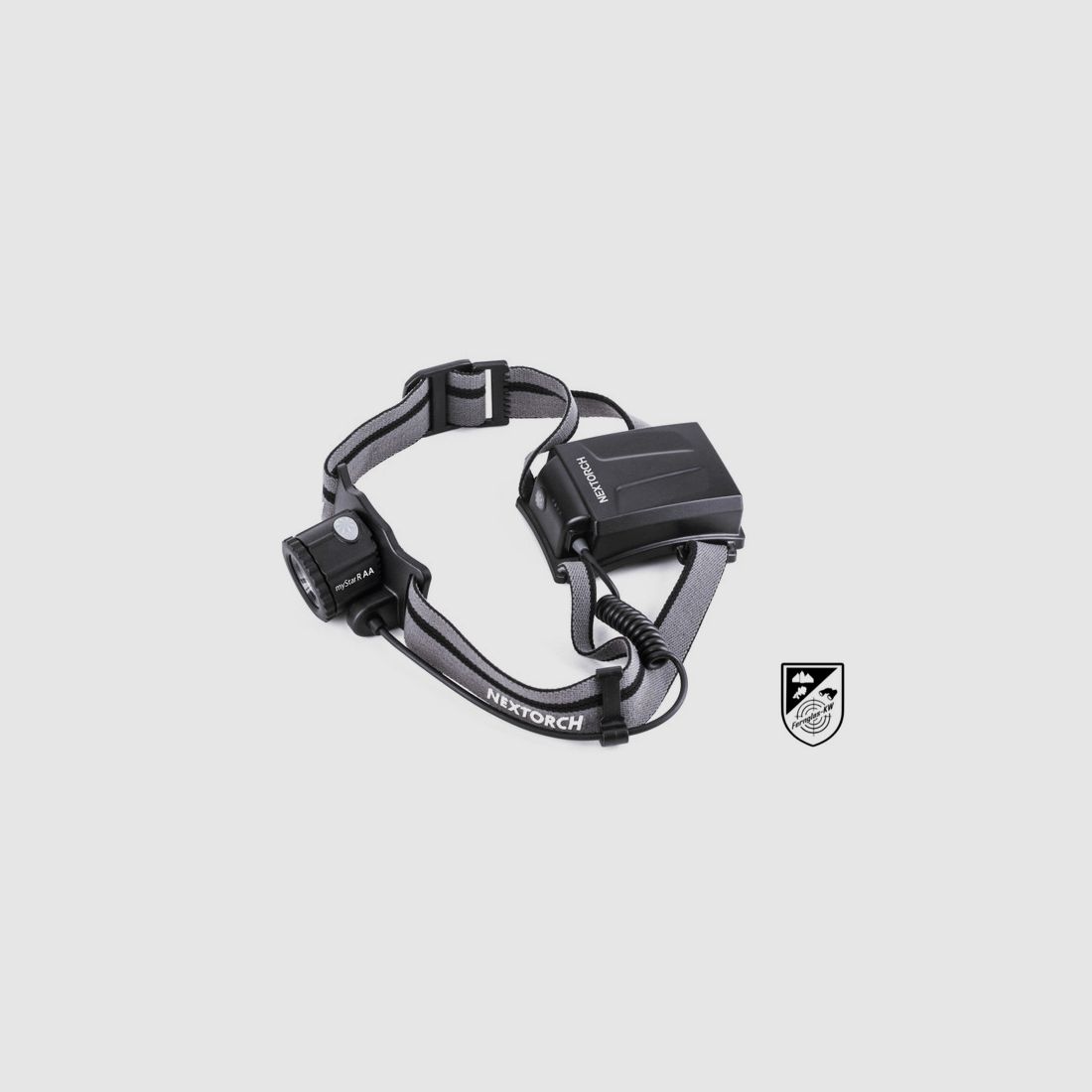 NEXTORCH myStar R AA LED headlamp 600 lumens focusable beam distance 180 m with batteries
