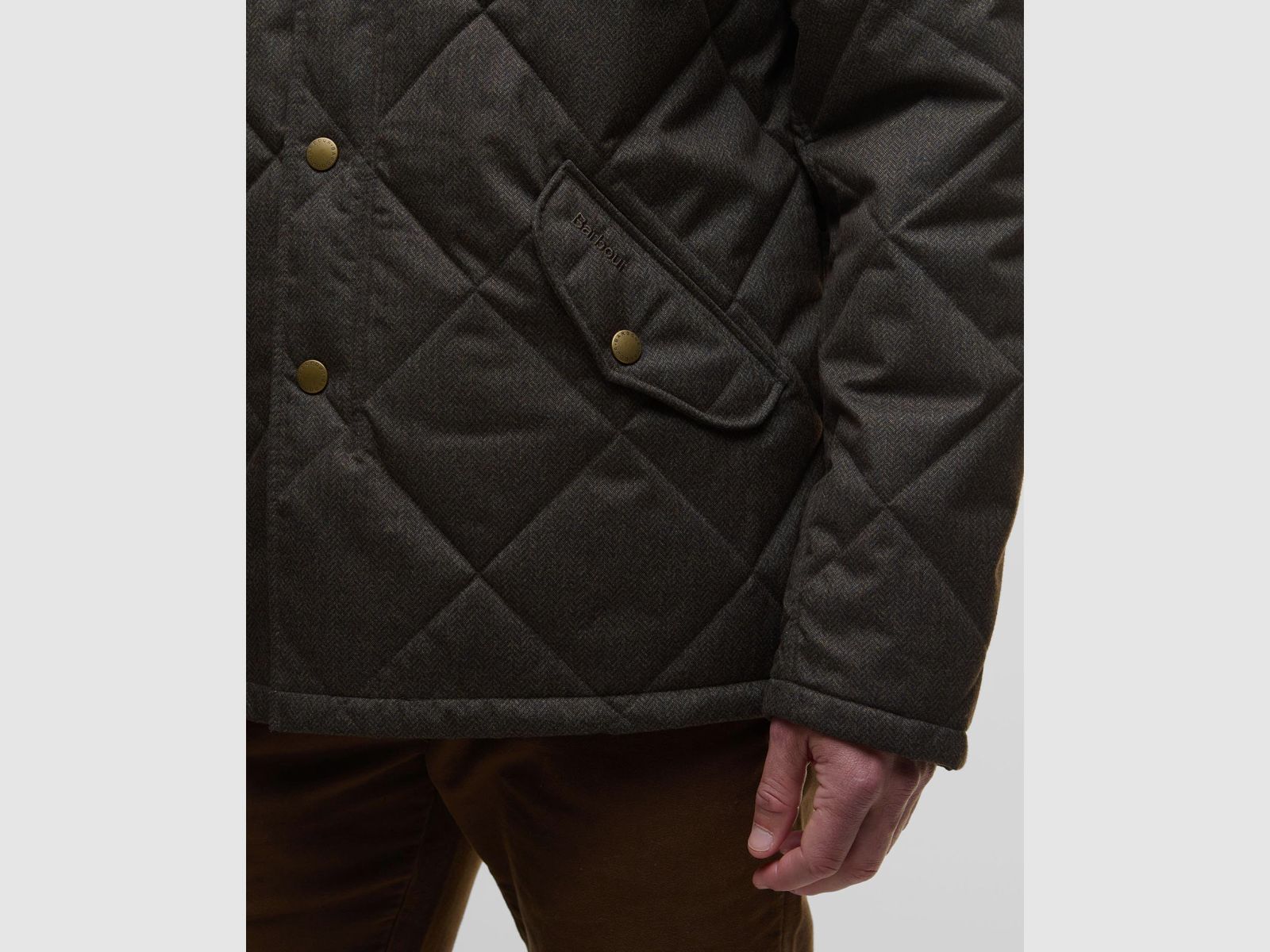 BARBOUR Chaqueta Acolchada de Invierno Shoveler Oliva