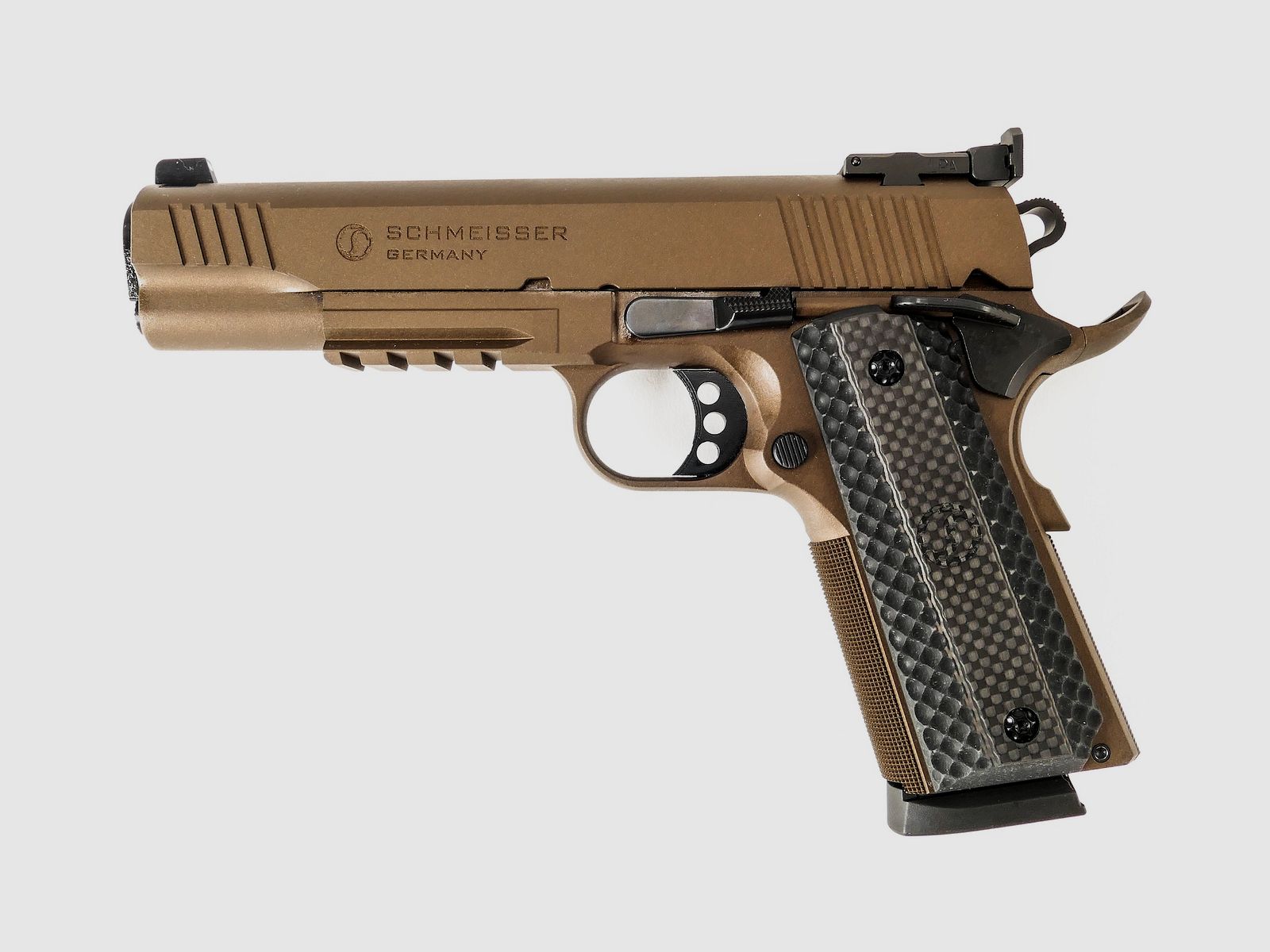 SCHMEISSER HUGO 1911 – CERAKOTE THUNDER BRONZE / .45 ACP / 5″ | 127mm, Bild 2 von 3