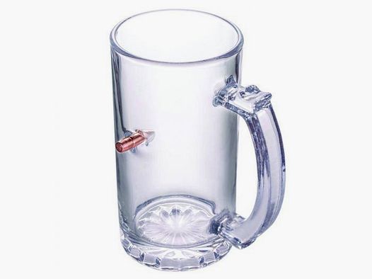 BICCHIERE DA BIRRA LUCKY SHOT 444ML PROIETTILE CAL.308WIN