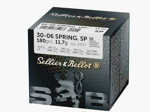 Sellier & Bellot SP 11,7g/180grs à 50 .30-06 Spring.