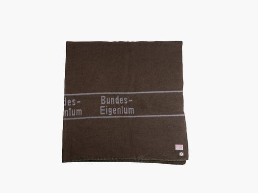 Bundeswehr Originale Coperta in Lana BW oliva/marrone usata