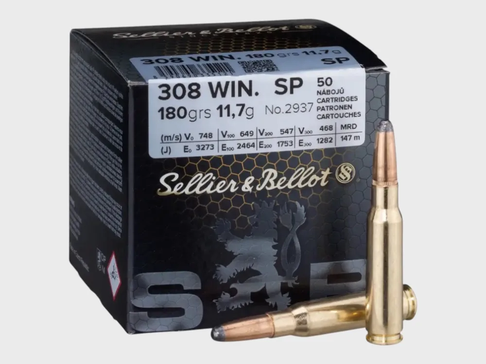 Sellier & Bellot .308 WIN 180grs. / 400 pz., immagine 2 di 2