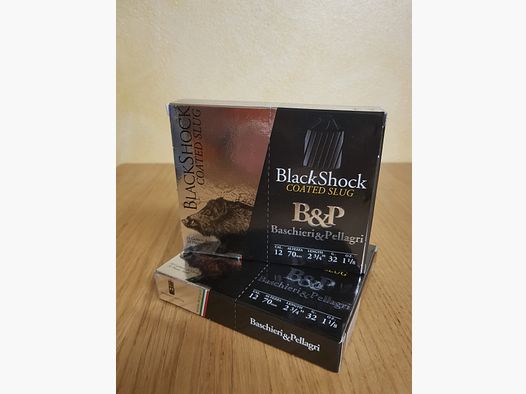 BASCHIERI & PELLAGRI PATRONEN FÜR GESCHOSSE BLACK SHOCK Kal. 12/70