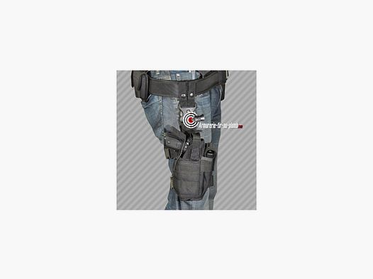 Holster de cuisse Droitier Noir Swiss Arms universel