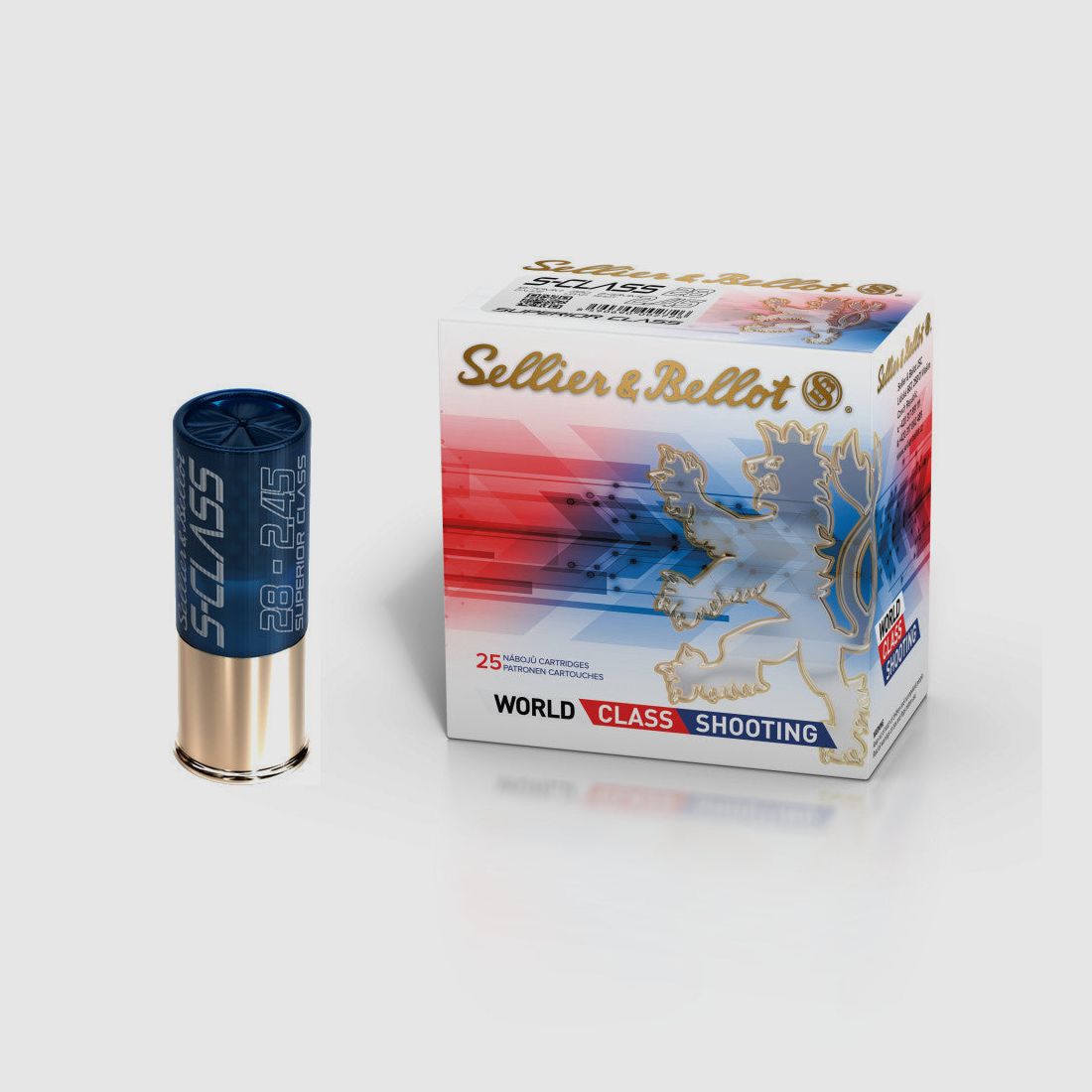 Sellier & Bellot Schrotmunition 12/70 28g 2,25mm S-Class