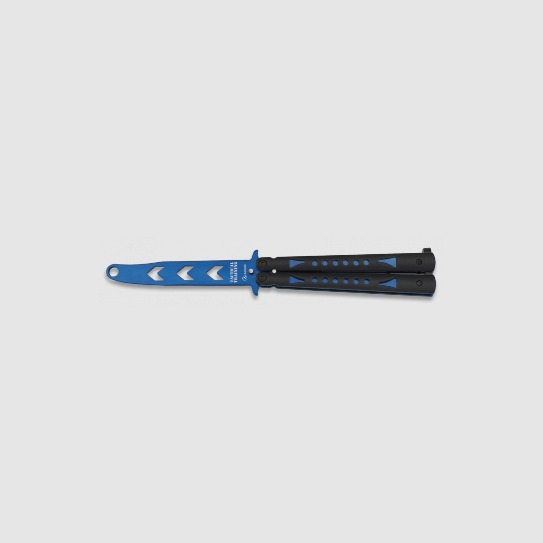 Nóż motylkowy balisong niebieski 02164, zdjęcie 3 z 4