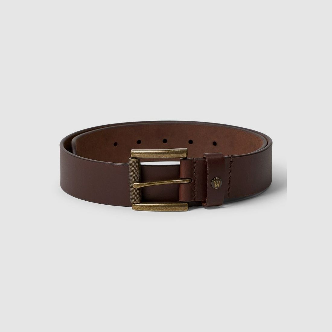 Hunter's unisex belt Miko brown - Length: 80 cm