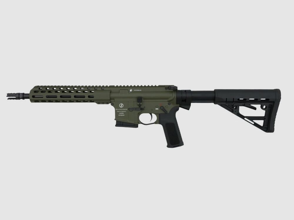 Schmeisser AR15 S4F 10.5″ OD Green