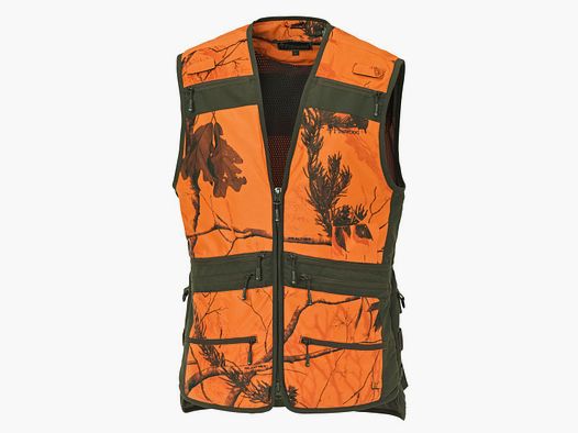 Chaleco de caza de madera de pino colores de señal Talla: XS