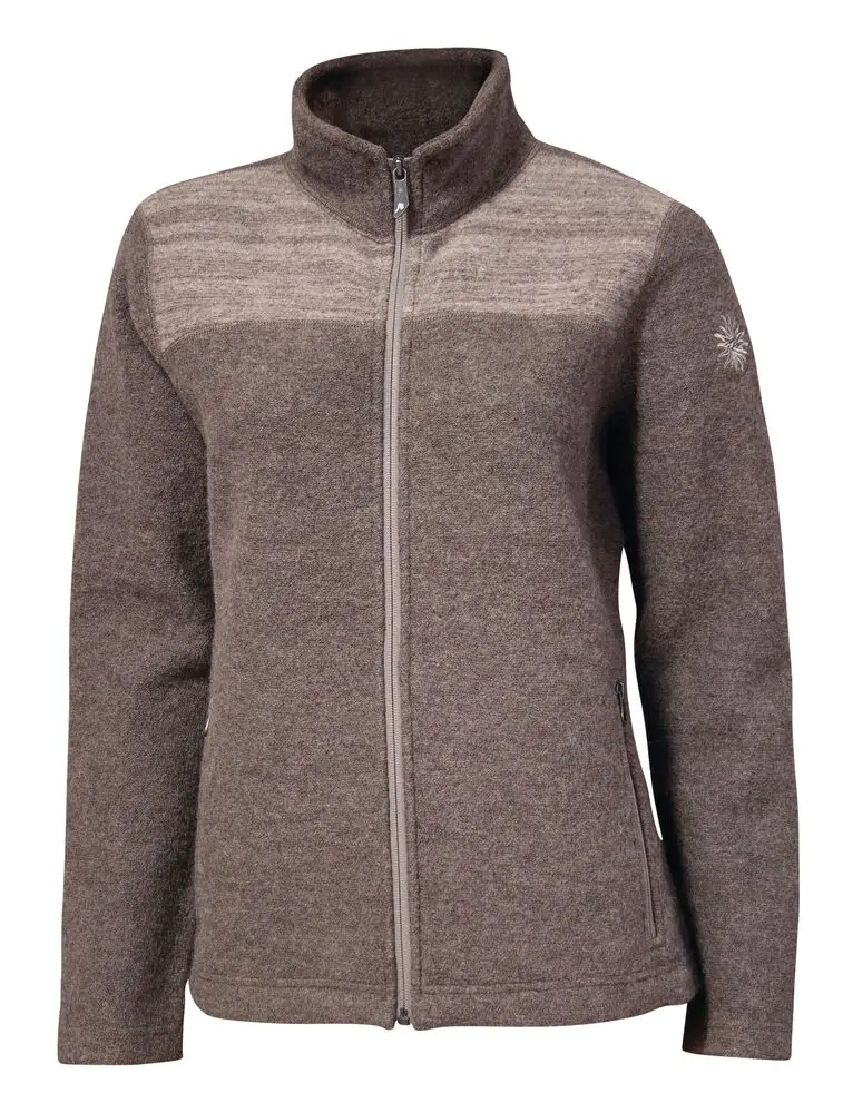 Veste en Laine pour Femmes Ivanhoe Beata avec Col Montant (khaki)