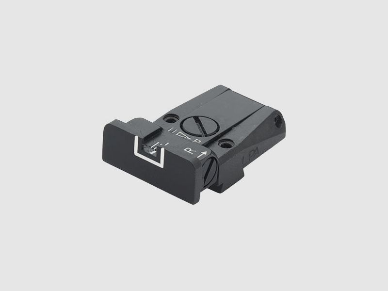 LPA TR28SS18 Mira Micrométrica para Walther Q5 Match SF, Black Diamond y Q4 SF O.R. – Contorno Blanco