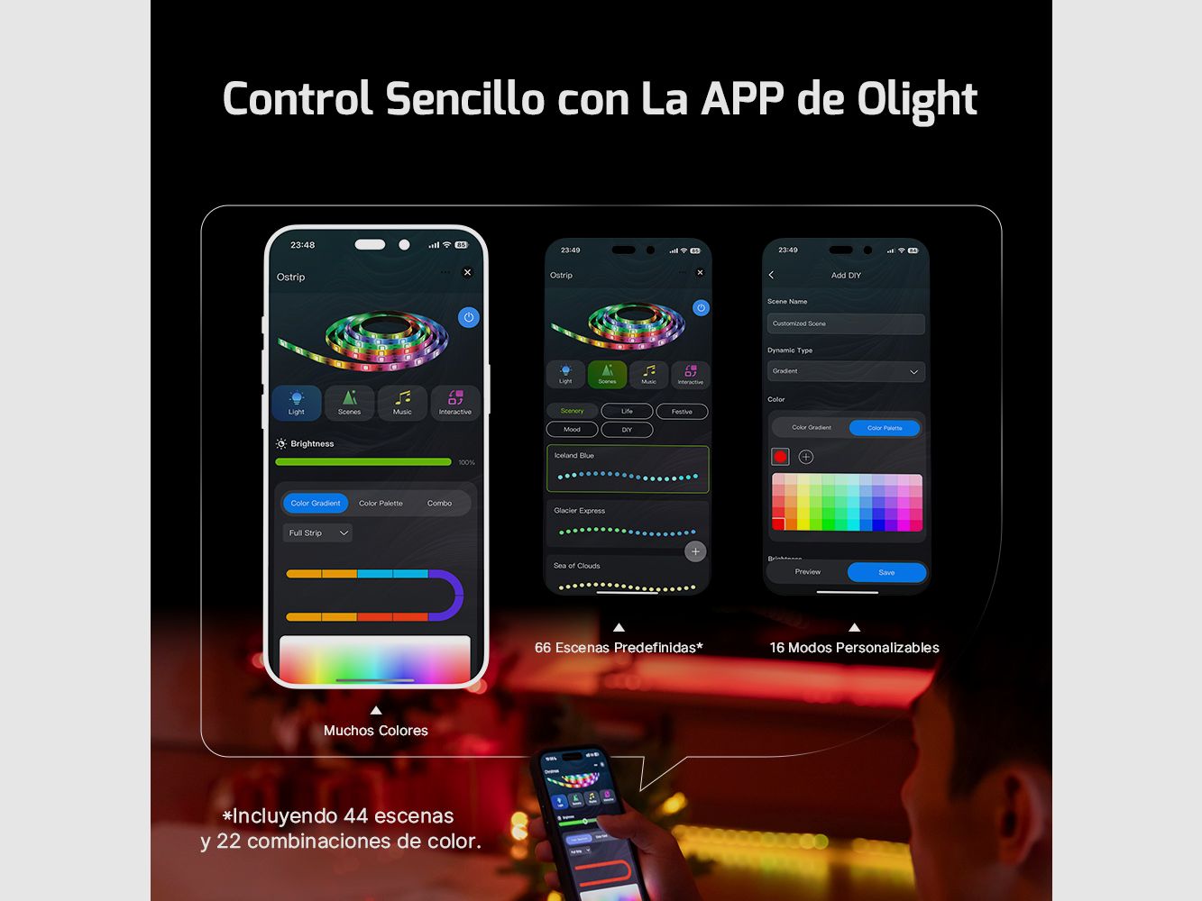 Intelligente LED-Lichtleiste Ostrip Olight, Bild 5 von 7
