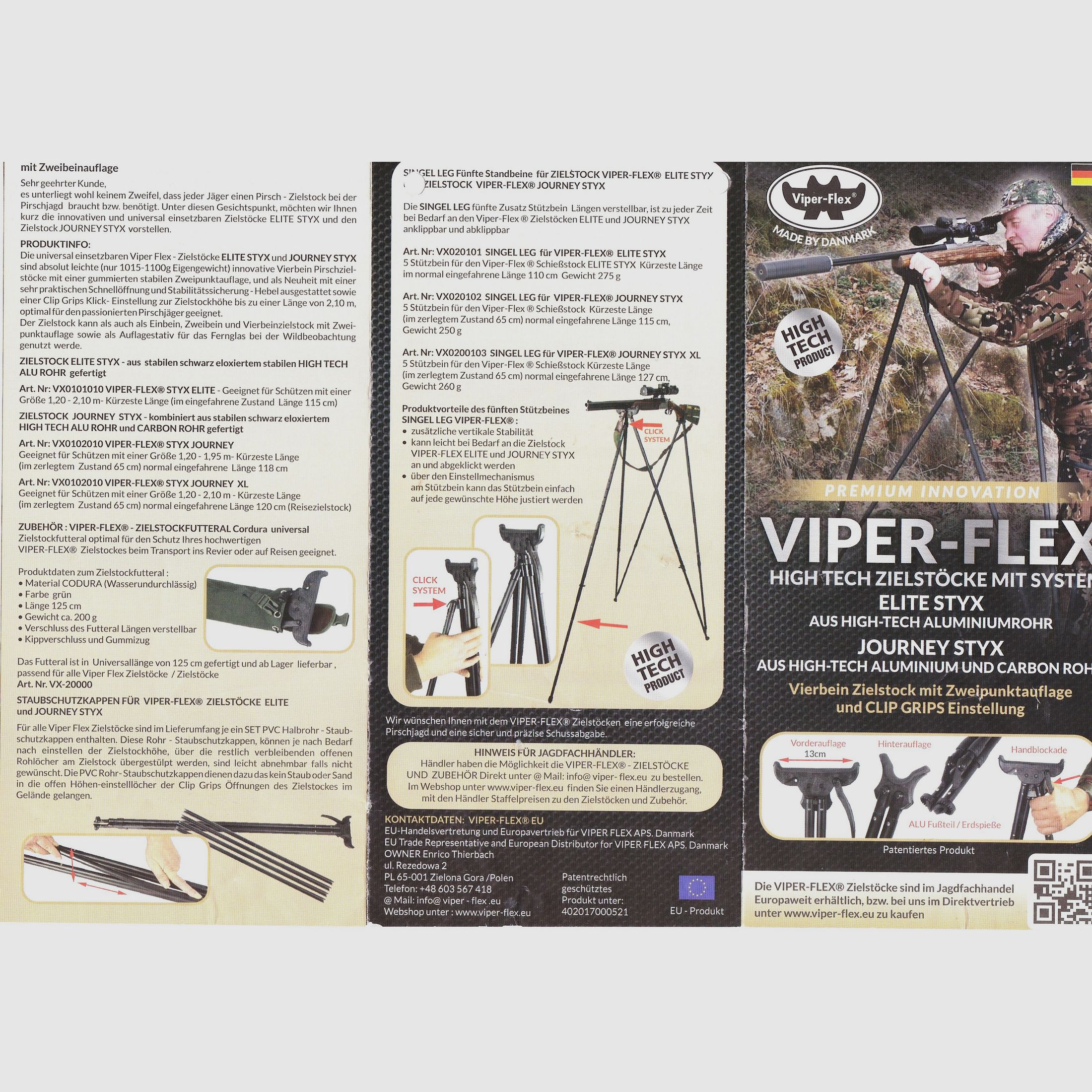 Viper-Flex cuatripode de tiro STYX ELITE -como nuevo-