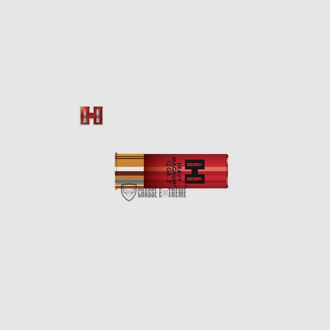 10 Schrotpatronen HORNADY Heavy Magnum Kal. 12/76 2/0 Buckshot Nickel Coyote, Bild 2 von 2