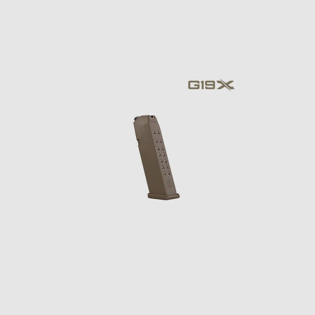 GLOCK 2317523 Ersatzmagazin G19X coyote 17 Schuss