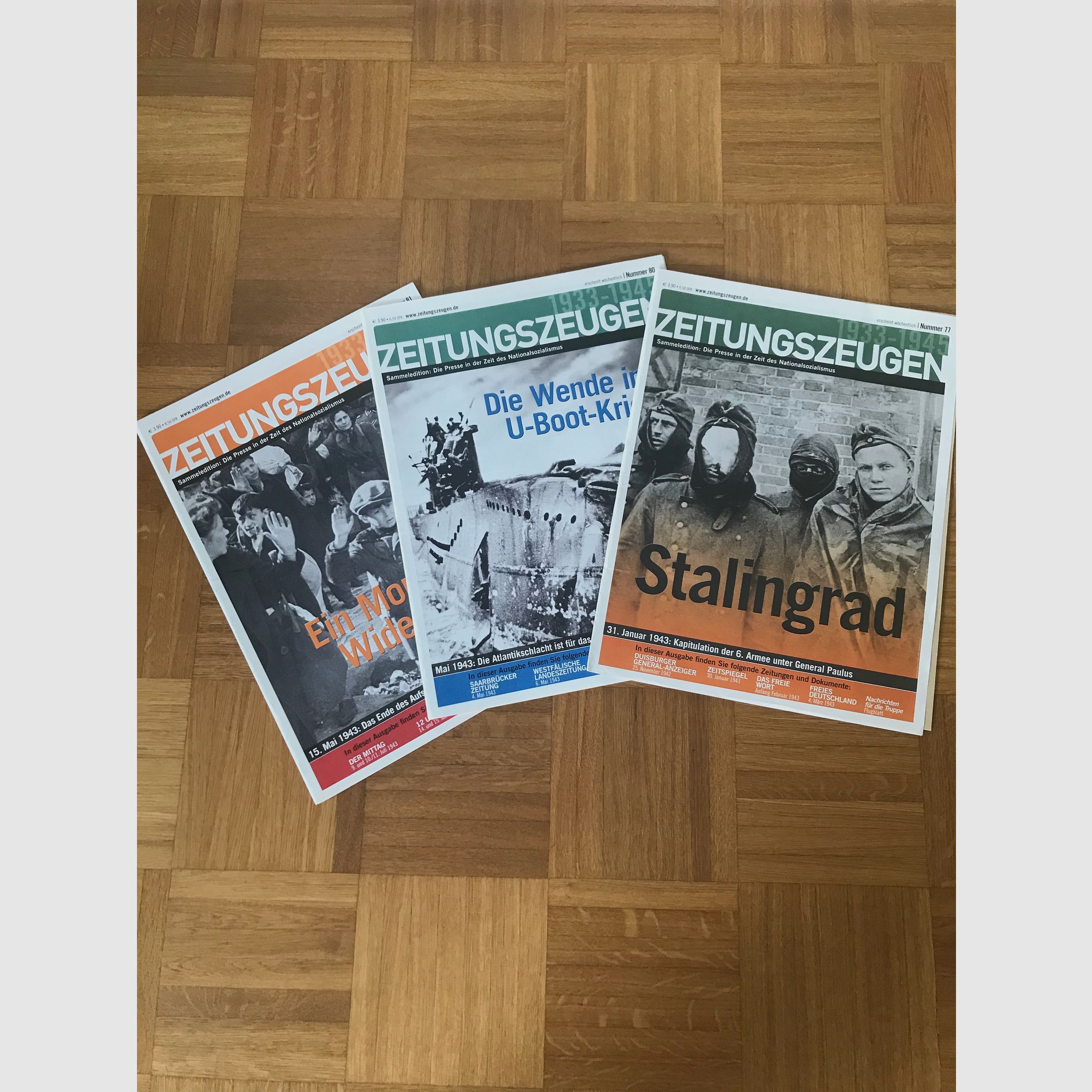 Sammeledition Zeitungszeugen 102 Stück 