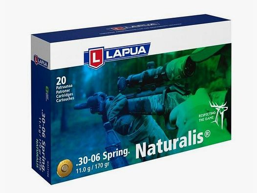Munición de caza Lapua Naturalis 30-06 sin plomo