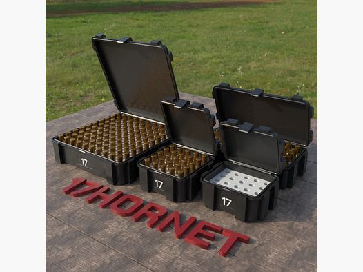 Boîte à munitions Filamelt / .17 Hornet / 'couvercle rabattable' / boîte à cartouches, boîte à munitions
