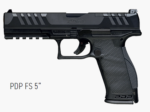 Pistolet Walther PDP taille complète 5 pouces 9mm Luger