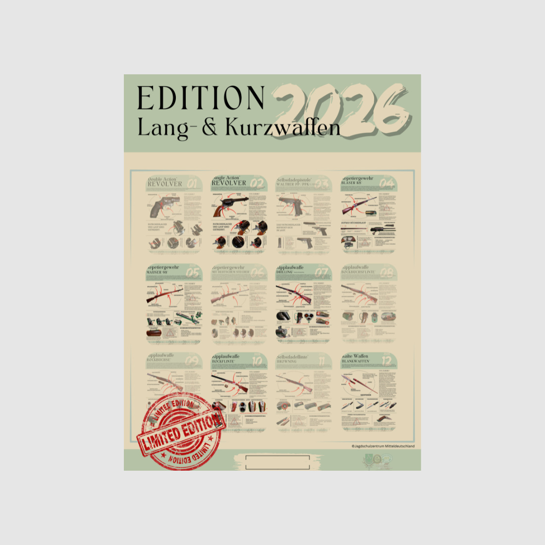 Annual Calendar 2026 Collector's Edition "Long and Short Firearms