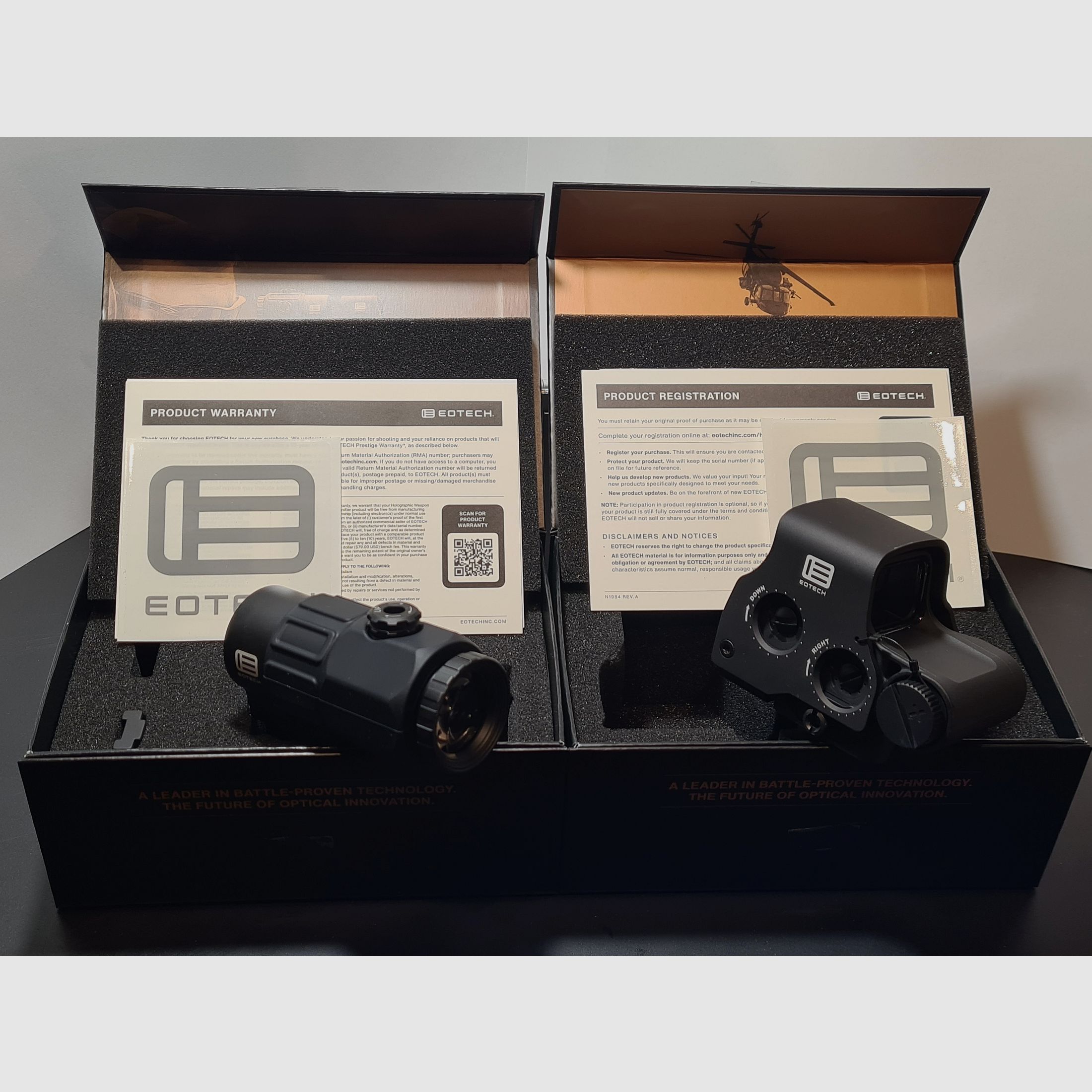 Set EOTECH nuovo mai usato con EXPS 3-4 e il magnifier EOTECH 5x