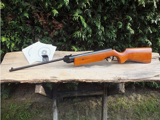 Suhler luchtgeweer Haenel Modell 300- 3 met sportschaft in originele staat.