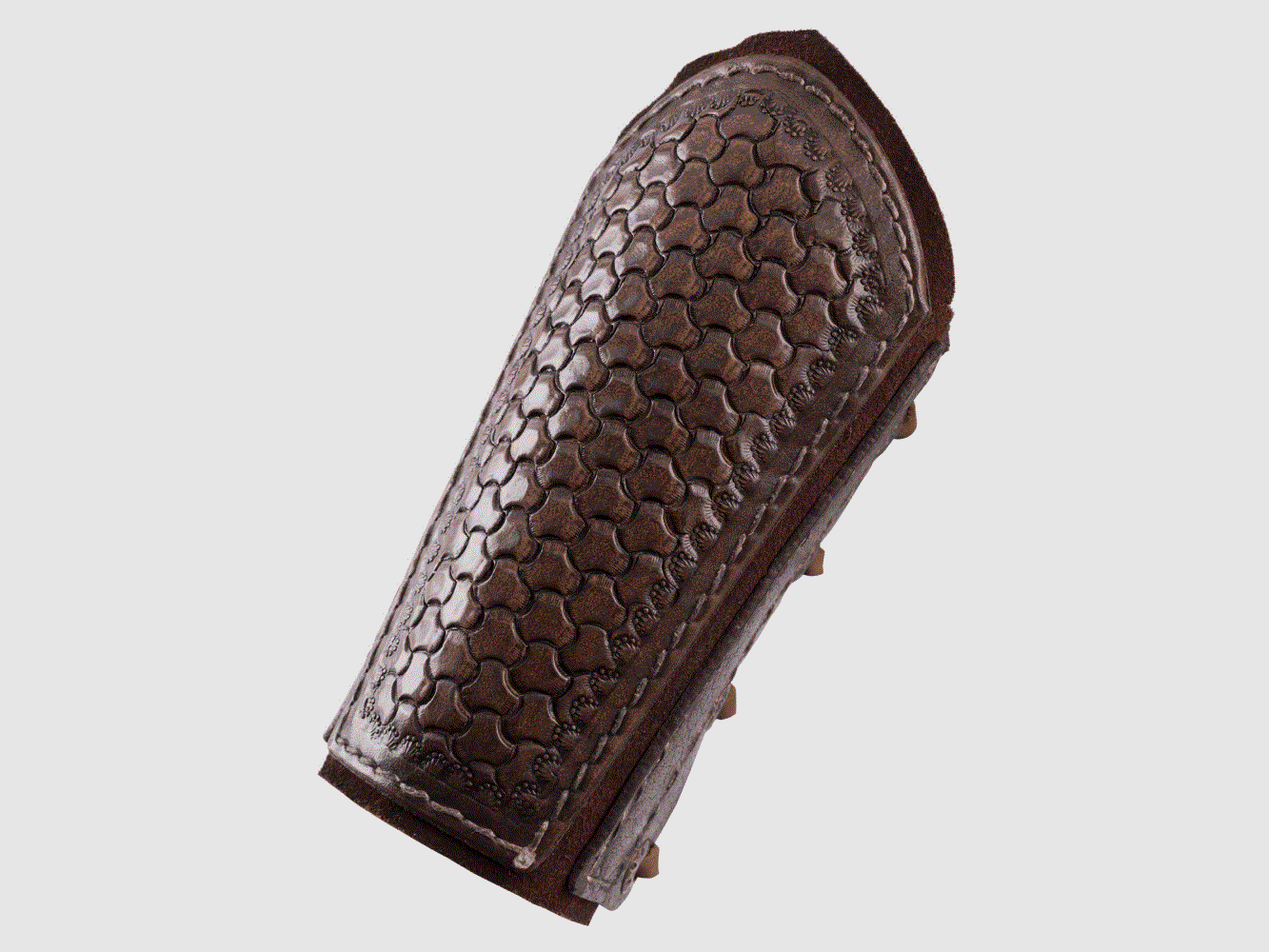 Ulfberth leather arm protectors with embossing and suede, pair, various colors