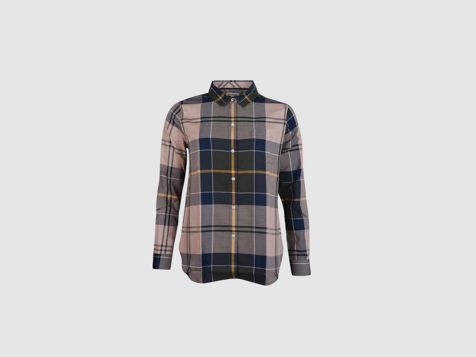 BARBOUR Homeswood Blouse Olijf Ruit